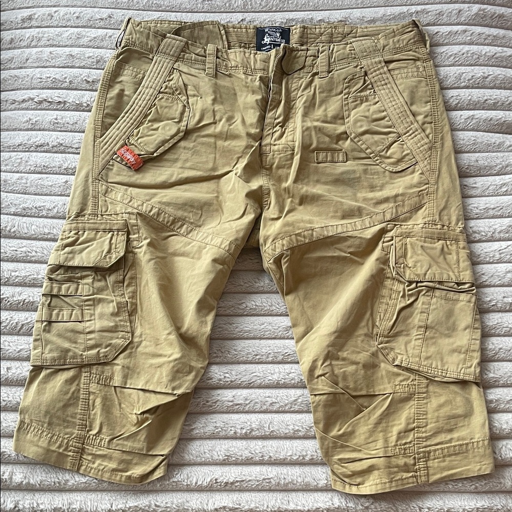 Superdry Men's Khaki Cargo Shorts